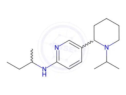 Chemical structure of N-(sec-butyl)-5-(1-isopropylpiperidin-2-yl)pyridin-2-amine