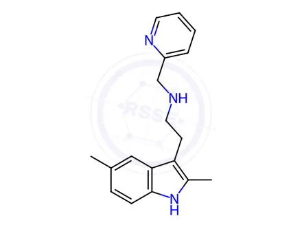 Chemical structure of [2-(2,5-dimethyl-1h-indol-3-yl)ethyl](pyridin-2-ylmethyl)amine dihydrochloride