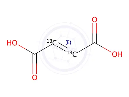 Chemical structure of Maleic acid-2,3-13C2
