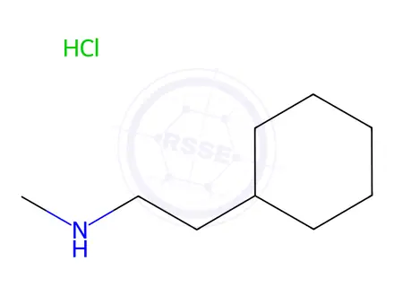 Chemical structure of 2-Cyclohexyl-N-methylethan-1-amine hydrochloride