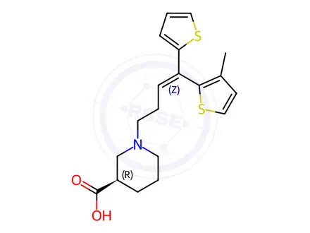 Chemical structure of Tiagabine Impurity A (Desmethyl Impurity)