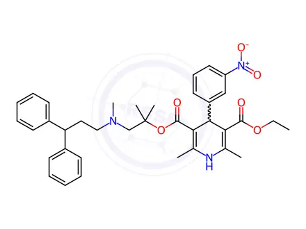 Chemical structure of Lercanidipin Impurity J