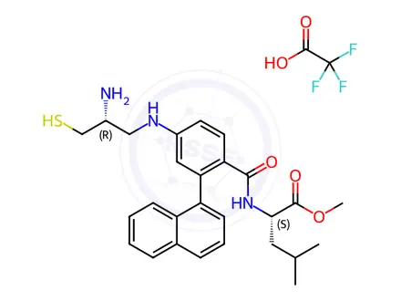 Chemical structure of GGTI 298 (Trifluoroacetate Salt)