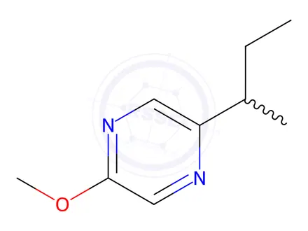Chemical structure of Pyrazine,2-sec-butyl-5-methoxy-(8CI)