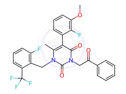 Chemical structure of Elagolix Impurity 23