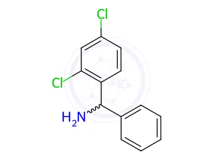Chemical structure of (2,4-Dichlorophenyl)(phenyl)methanamine