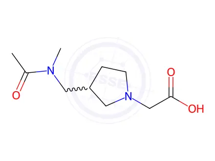 Chemical structure of 2-(3-((N-Methylacetamido)methyl)pyrrolidin-1-yl)acetic acid