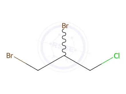 Chemical structure of 1,2-Dibromo-3-chloropropane