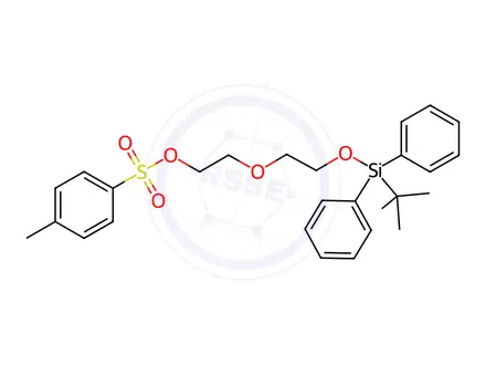 Chemical structure of Ethanol, 2-[2-[[(1,1-dimethylethyl)diphenylsilyl]oxy]ethoxy]-, 1-(4-methylbenzenesulfonate)