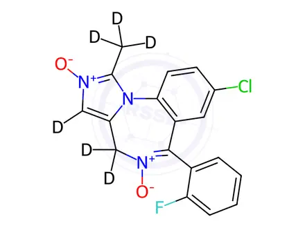 Chemical structure of Midazolam 2,5-Dioxide-d6