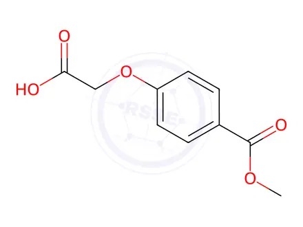 Chemical structure of 2-(4-(Methoxycarbonyl)phenoxy)acetic acid