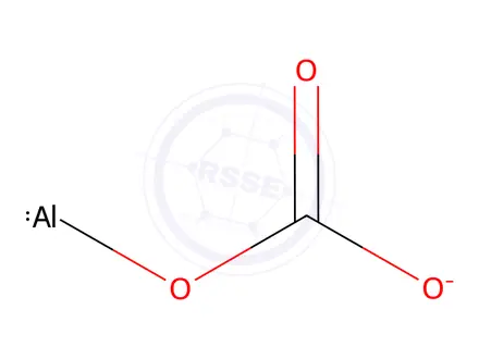 Chemical structure of sodium [carbonato(2-)-O]dihydroxyaluminate(1-)