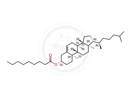 Chemical structure of Cholesterol Pelargonate