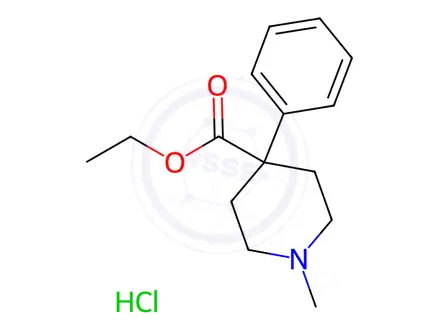 Chemical structure of Meperidine Hydrochloride