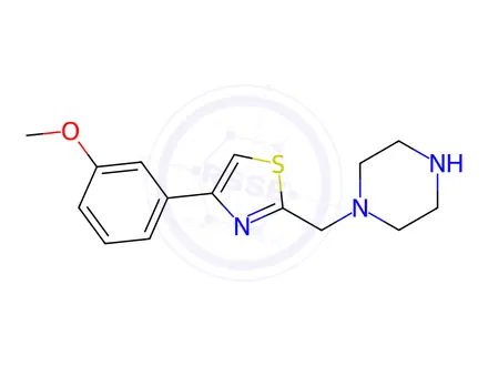 Chemical structure of 1-{[4-(3-methoxyphenyl)-1,3-thiazol-2-yl]methyl}piperazine dihydrochloride