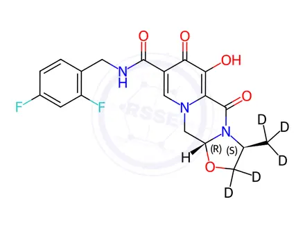 Chemical structure of Cabotegravir-d5