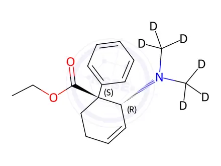 Chemical structure of Tilidine-d6 Hydrochloride