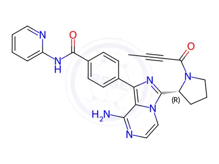 Chemical structure of (R)-Acalabrutinib