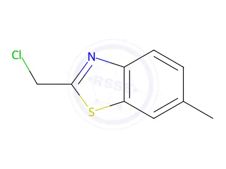 Chemical structure of Benzothiazole, 2-(chloromethyl)-6-methyl-(9CI)