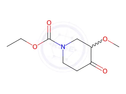 Chemical structure of N-Carbethoxy-3-methoxy-4-piperidone