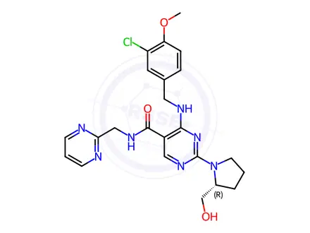 Chemical structure of Avanafil Impurity 34