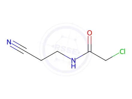 Chemical structure of 2-Chloro-N-(2-cyanoethyl)acetamide