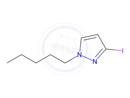 Chemical structure of 3-iodo-1-pentyl-1H-pyrazole