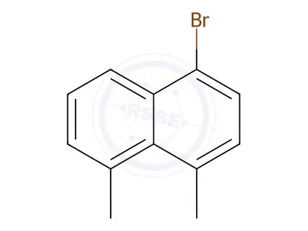Chemical structure of Naphthalene, 1-bromo-4,5-dimethyl-