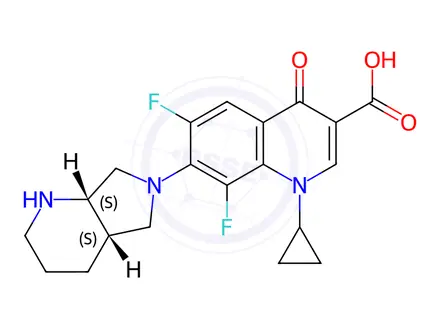 Chemical structure of Moxifloxacin EP Impurity A