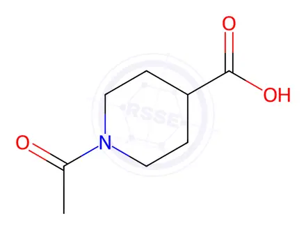 Chemical structure of 1-Acetylisonipecotic Acid