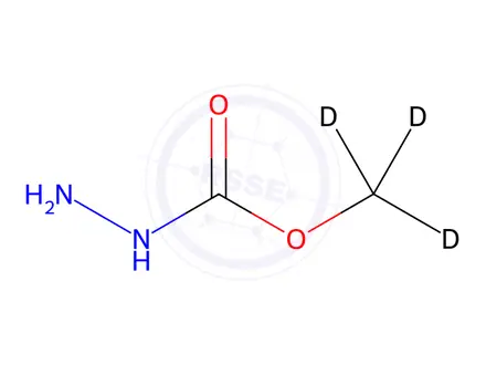Chemical structure of Carbomethoxyhydrazide-d3
