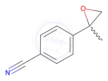 Chemical structure of Benzonitrile, 4-(2-methyl-2-oxiranyl)-