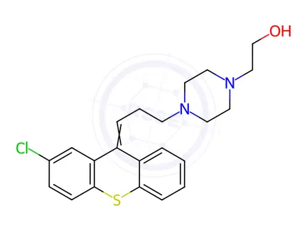 Chemical structure of Zuclopenthixol Hydrochloride