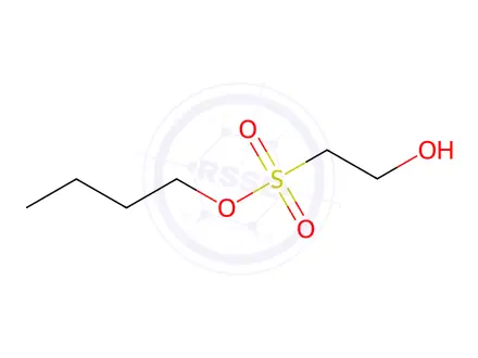Chemical structure of Pentamidini Diisetionas Impurity 3 (N-Butyl 2-Hydroxyethanesulfonate)