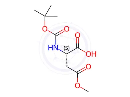 Chemical structure of Boc-Asp(OMe)-OH