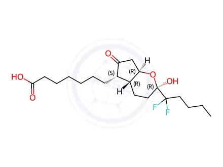 Chemical structure of lubiprostone Impurity 1