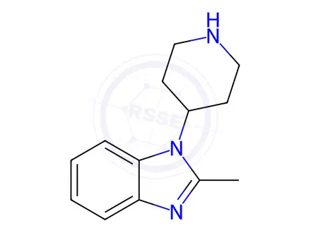 Chemical structure of 2-Methyl-1-(piperidin-4-yl)-1H-benzo[d]imidazole dihydrochloride