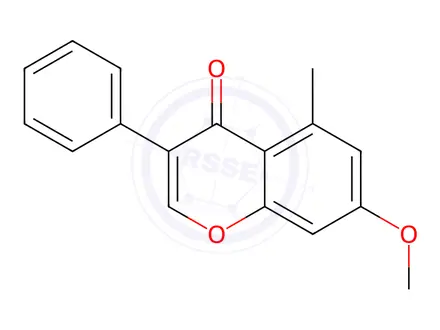 Chemical structure of 5-Methyl-7-methoxyisoflavone