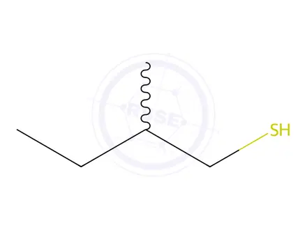 Chemical structure of 2-Methyl-1-butanethiol