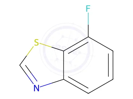 Chemical structure of Benzothiazole, 7-fluoro-(9CI)