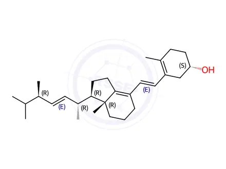 Chemical structure of Ergocalciferol Impurity 4 (Ergocalciferol EP Impurity D) (Isotachysterol)