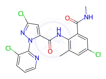 Chemical structure of Chlorantraniliprole Impurity 13