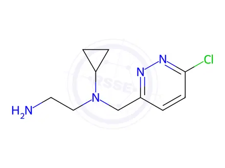 Chemical structure of N1-((6-Chloropyridazin-3-yl)methyl)-N1-cyclopropylethane-1,2-diamine