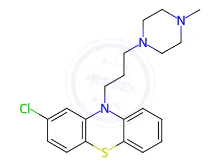 Chemical structure of Prochlorperazine Dimesylate