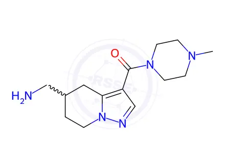 Chemical structure of [3-(4-methylpiperazine-1-carbonyl)-4h,5h,6h,7h-pyrazolo[1,5-a]pyridin-5-yl]methanamine trihydrochloride