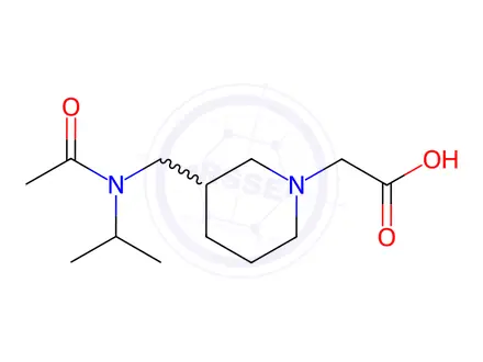 Chemical structure of 2-(3-((N-Isopropylacetamido)methyl)piperidin-1-yl)acetic acid
