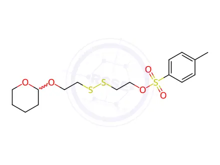Chemical structure of THP-SS-PEG1-Tos