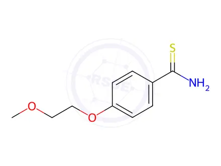 Chemical structure of 4-(2-Methoxyethoxy)benzene-1-carbothioamide