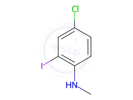 Chemical structure of 4-Chloro-2-iodo-N-methylaniline