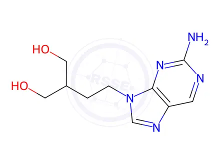 Chemical structure of Famciclovir Related Compound A